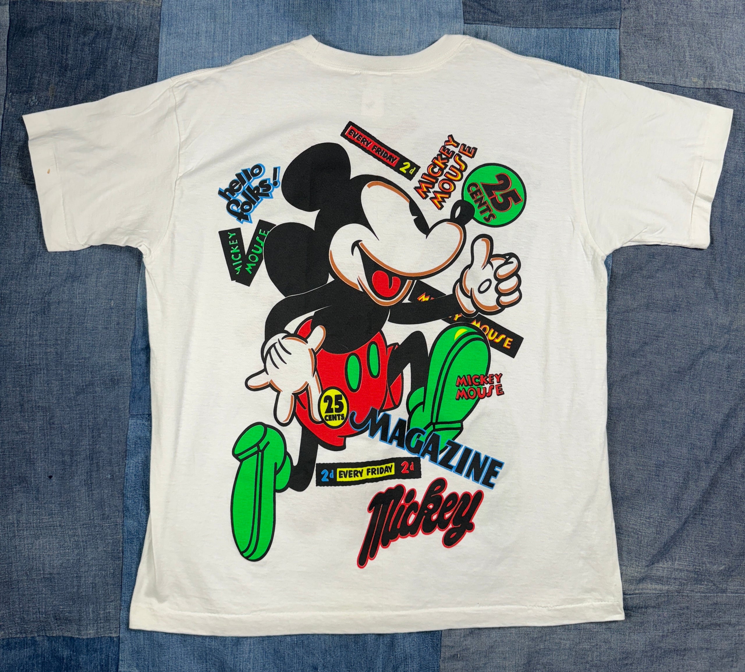 1990s Mickey Mouse big print t shirt size xl | Vivid Vintage Denver Store